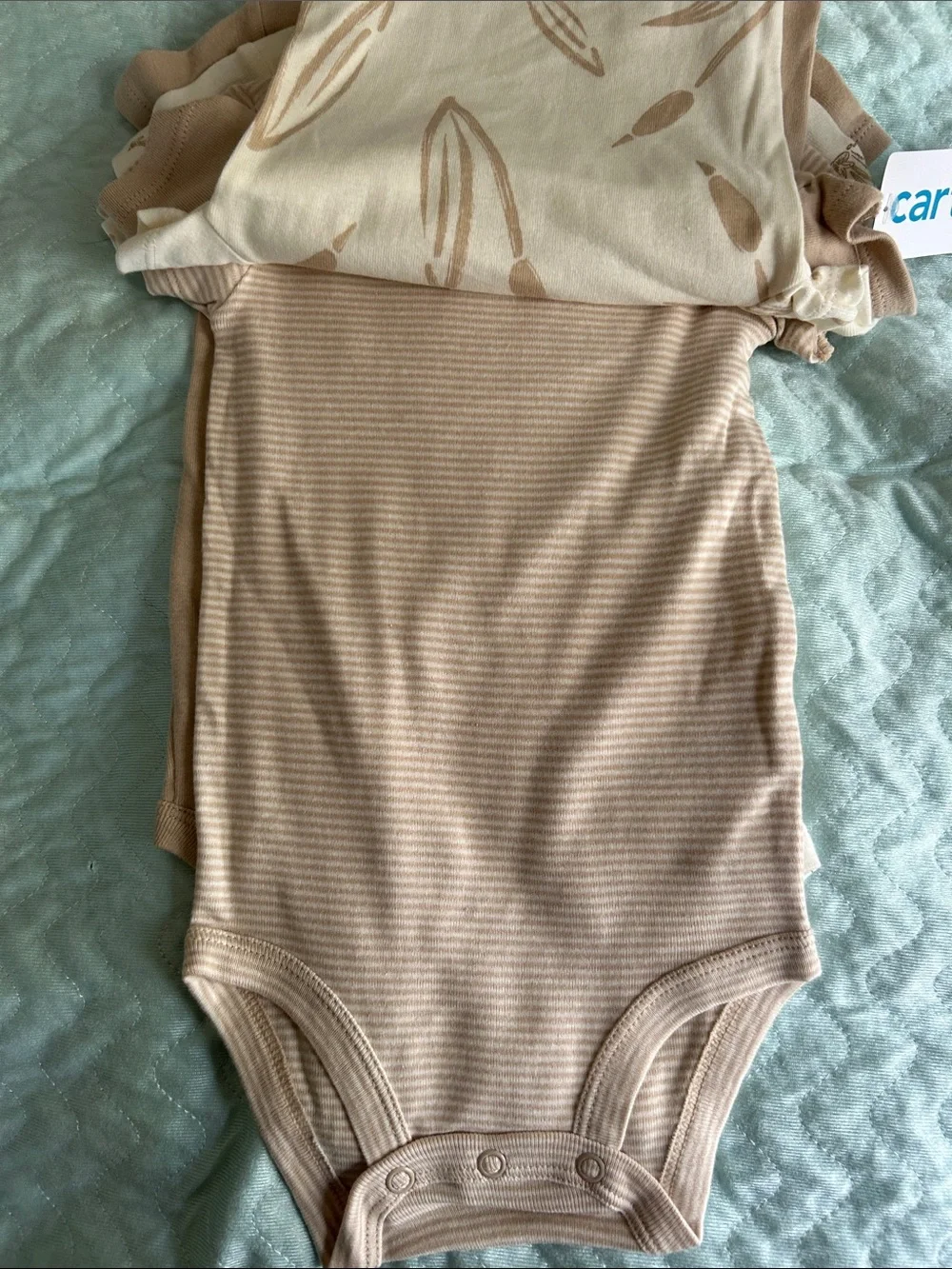 Carter's Tan One-Piece Bodysuit with Goose Graphic